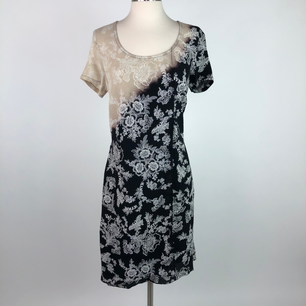 Citron Santa Monica Printed Rayon Shift Dress